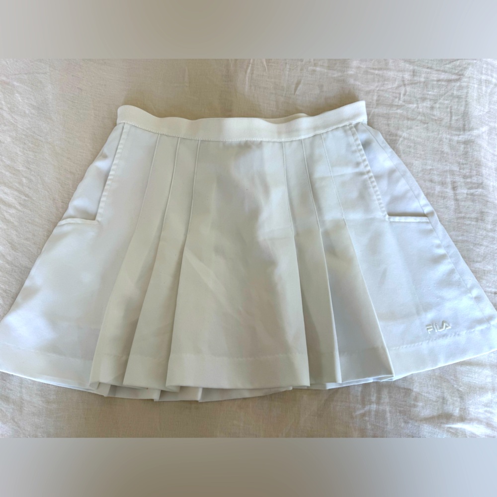Fila Classic White Tennis/Golf Skirt – Pleated Athletic Skirt
